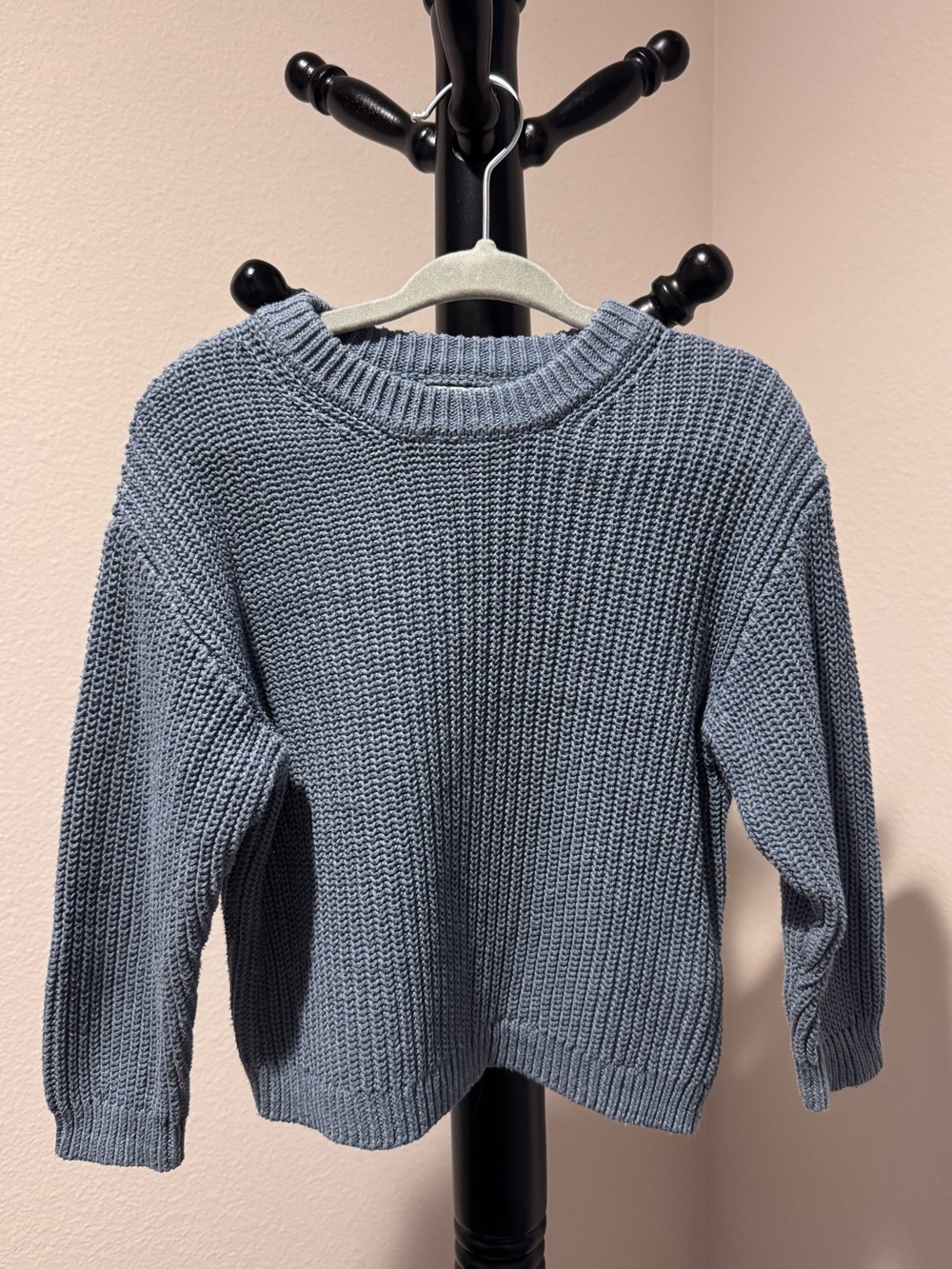 Slate Blue Zara Crewneck Sweater